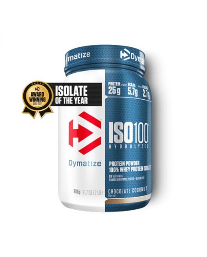 Dymatize - ISO-100 Hydrolyzed Whey Protein Isolate 908g/2lb ...